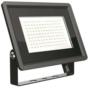 F-klasse SMD-projector, 100 W, 6500 K, zwarte afwerking, ideaal voor een intensieve en heldere verlichting in verschillende toepassingen en tegelijkertijd een modern en elegant design.