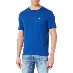 Champion Legacy Basics-S-s Crewneck T-shirt voor heren, Blu, M