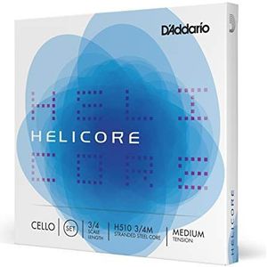 D'Addario Helicore 3/4 Schaal Medium Spanning Cello String Set