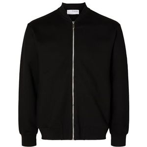 SELETED HOMME Slhmack Sweat Bomber Ls Noos sweatjack voor heren, zwart, XXL