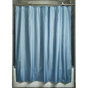 iDesign Mildew-Free waterafstotend douchegordijn, 180 x 180 cm - Slate Blue