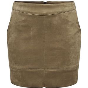 ONLY Onljulie FAUXSUEDE rok OTW NOOS kunstsuède rok, cognac, 34