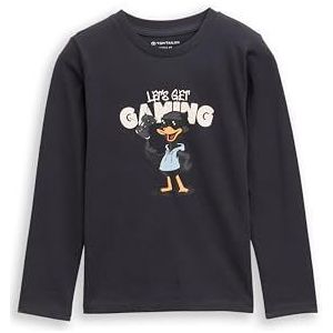 TOM TAILOR Kinder-T-shirt met lange mouwen, 29476 - Coal Grey, 92-98