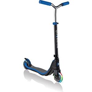Globber Flow 125 [My Too Fix Up] scooter met oplichtende wielen - zwart en marineblauw