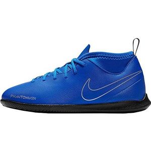 Nike Unisex Jr. Phantom Vision Club Dynamic Fit Ic voetbalschoenen, Blauw Racer Blue Black Metallic Silv 400, 38 EU