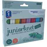 Feuchtmann Spielwaren 628.0307 - JUNiORKNET Basic Pack, 8 staafjes in 8 kleuren, buigzame boetseerklei 2+, ca. 300 g