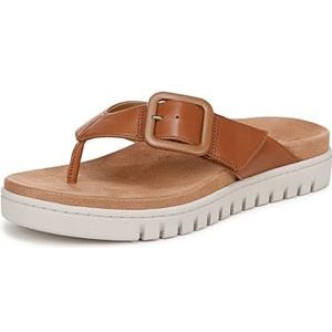 Vionic Uptown Marin Teenslippers voor dames, Tan Tmb Leer, 41 EU