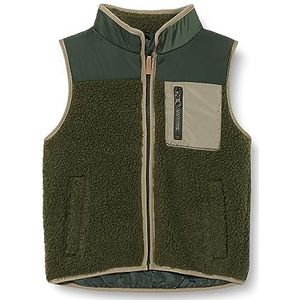 NAME IT Unisex NKNMALL Teddy Vest Vest, Beetle, 134, Beetle, 134 cm