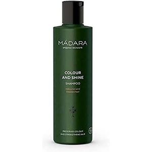 MÁDARA Organic Skincare Colour And Shine Shampoo - 250ml, Met Noordelijke Lijnzaad, Paardenkastanje en Weegbree, Zorgt voor kleurbehoud, Versterkend, Veganistisch,250 ml (1er-pakket),kleur