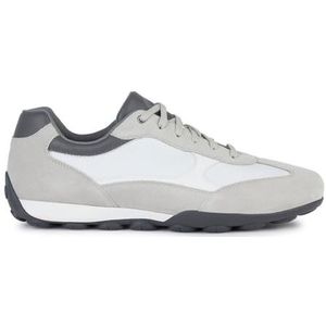 Geox U Snake 2.0 C Sneakers voor heren, LT Grey/White, 43 EU, Lt Grey White, 43 EU