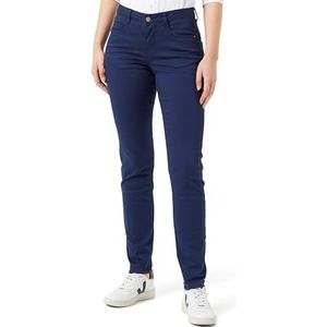 Cream Twill Jeans voor dames, slim fit, middelhoge taille, volledige lengte, regular tailleband, Jurk Blues, 25W
