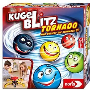 Noris 606064680 Ball Blitz Tornado - kinderspel vanaf 5 jaar - actievol reactiespel voor het hele gezin - voor 2-4 spelers, zwart