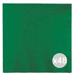 Zachte Bloem Set van 48 Servetten 33X33 Zachte FL Groen X50 Kleurrijke Keuken en Tafel Accessoire, Veelkleurig, One Size