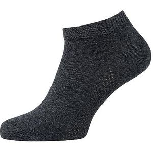 Nur Der Bamboe sneakersokken bijzonder zacht en ademend bamboe sokken optimaal voetklimaat heren, grijs (antraciet mel), 43-46 EU