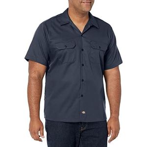 Dickies Flex Work Shirt voor heren, slim fit, button down shirt, antraciet, XL