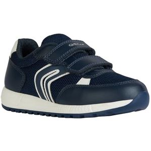 Geox J Alben Boy C Sneakers voor jongens, marineblauw/wit, 32 EU