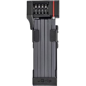 ABUS Bordo uGrip 5700C SH vouwslot met beugel - Fietsslot met combinatiecode en 5 mm dikke staven - ABUS beveiligingsniveau 7 - 80 cm - Zwart