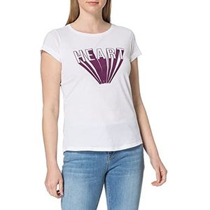 Sisley T-shirt voor dames, wit 101, M