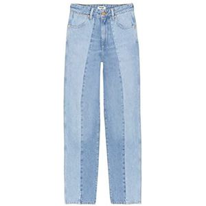 Wrangler Mom Straight Jeans voor dames, Coolio, 25W x 32L