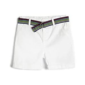 Koton Babyboys Belt Detail Zakken Katoenen Shorts, wit (000), 6-9 Maanden