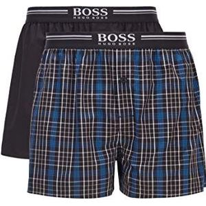 Hugo Boss Heren Webboxer Boxershorts Pyjama-shorts Boxer Shorts EW 50436980 2-pack, Blue400, XXL