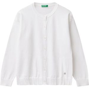 United Colors of Benetton Koreaans shirt M/L, Wit, 140 cm