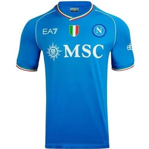 SSC NAPOLI Race-shirt, EA7, driekleurig wapen, technische stof, Dry Touch, 2023/2024