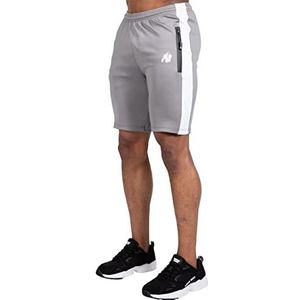 Gorilla Wear - Benton Track Shorts - Zwart - Bodybuilding Sport Dagelijks vrije tijd met logo opdruk licht en comfortabel voor optimale beweging van polyester en spandex