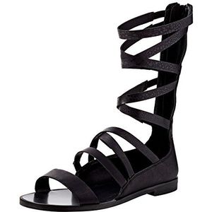 Aldo Alianna Romeinse sandalen voor dames, Zwart Zwart Synthetisch 96, 37 EU