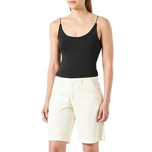 Kaffe Dames Shorts Elegant Above The Knee Bermuda met hoge taille, Antiek wit, 40