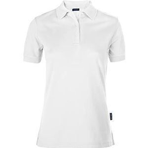 HRM Dames Luxe Polo, Wit, Maat S I Premium Dames Poloshirt Gemaakt van 100% Katoen I Basic Polo Shirt Kleurecht Wasbaar tot 60°C I Hoge Kwaliteit & Duurzame Dameskleding