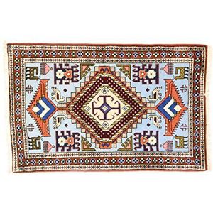 Eden kunststof Ardebil tapijt, handgeknoopt, katoen, meerkleurig, 68 x 104 cm