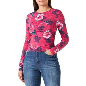 Pinko Mignon Jersey Hi-Print T-shirt voor dames, Yn3_mult.Fuchsia/Roze, XS