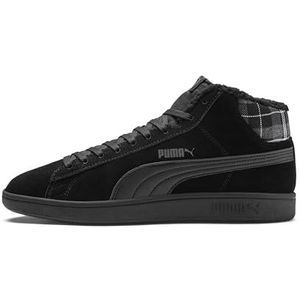 PUMA Smash V2 Mid WTR Hi-Top Sneakers voor heren, Black PUMA Black PUMA Black 01, 42.5 EU