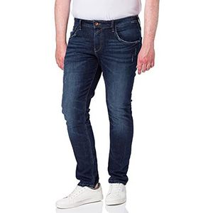 TOM TAILOR Denim Skinny Culver Jeans voor heren, 10120 - Used Dark Stone Blue Denim, 29W x 34L