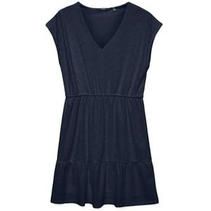 Vero Moda - VMKIM CS V-NECK SHORT DRESS JRS GA - Mini-jurk - Navy blazer