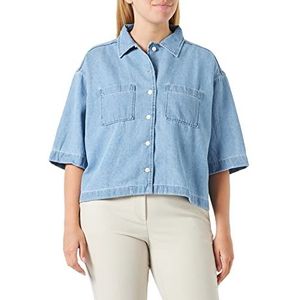 Wrangler Dames Lounge Shirt, Light Stonewash, Small, light stonewash, S