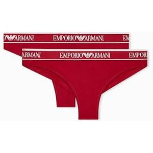 Emporio Armani - Logoband - Demi-slips - Rood - Lot van 2