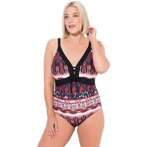 Ulla Popken - Badpak - Gemengde Kleuren - Aztec Print
