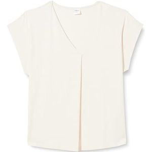 Dagi Off White Fashion Knitted Regular Supreme Korte Mouw V-hals T-shirt, gebroken wit, 2XL, off-white, XXL