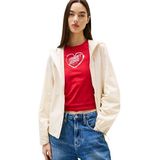 Tommy Jeans Windjack met capuchon voor dames, Beige (Woestijnzandduin), XXS