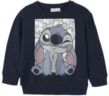 Name It - Nmfarina Stitch - Sweatshirt - Marineblauw - Voor Meisjes