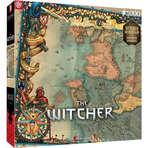 Good Loot Gaming : The Witcher The Northern Kingdoms - Puzzel 1000 Stukjes - Spelpuzzel - voor Liefhebbers van Videogames - Gamerpuzzel - voor Volwassenen en Kinderen Vanaf 12 Jaar - 68,3 x 48 cm