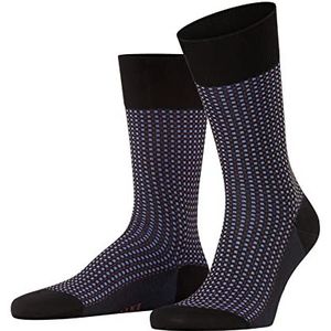 FALKE Heren Sokken Uptown Tie M SO Katoen Gedessineerd 1 Paar, Zwart (Black 3000), 45-46