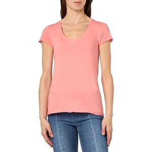 Champion Legacy Minimalist Resort W - Regular S/S V-hals T-shirt, perzikroze, M dames SS24, Perzik Roze, M