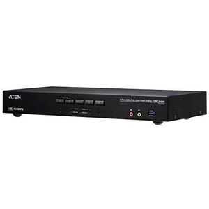 ATEN CS1844 4-Port True 4K HDMI Dual-View KVM Switch met Audio & USB 3.0 Hub