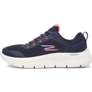 Skechers Dames GO Walk Flex Caley, Navy synthetisch/koraal trim, 9 UK, Marine Synthetische Koraal Trim, 42 EU