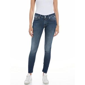 Replay Dames Jeans New Luz Skinny-Fit Hyperflex met stretch, Dark Blue 007, 33W x 32L