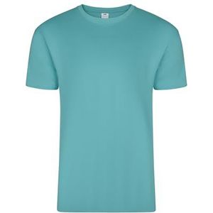 Mukua Melbourne uniseks T-shirt voor volwassenen, Rich Turquoise, 4XL