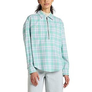 Whitelisted Dames Frontier Half-Zip Shirt, Dusty Jade, 1X-Large